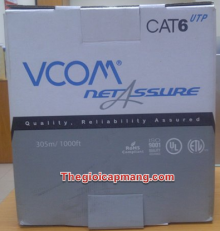 Cáp Mạng VCOM Cat 6 UTP Standard Solid 305m