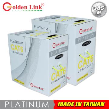 Cáp mạng Golden Link UTP Cat 6 Premium 100m (màu vàng) 