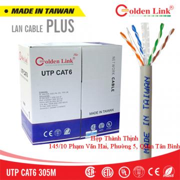 Cáp mạng Golden Link plus UTP Cat 6 (xanh đậm)