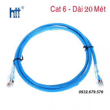 Dây nhảy patch cord 20m Cat6 Blue (NPC06UVDB-BL065F) commscope