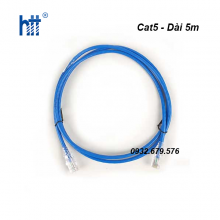 Dây nhảy patch cord 5m AMP Cat5 17FT Blue CO155D2-0ZF017