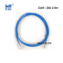 Dây nhảy patch cord 2m AMP Cat5 7FT Blue (CO155D2-0ZF007)